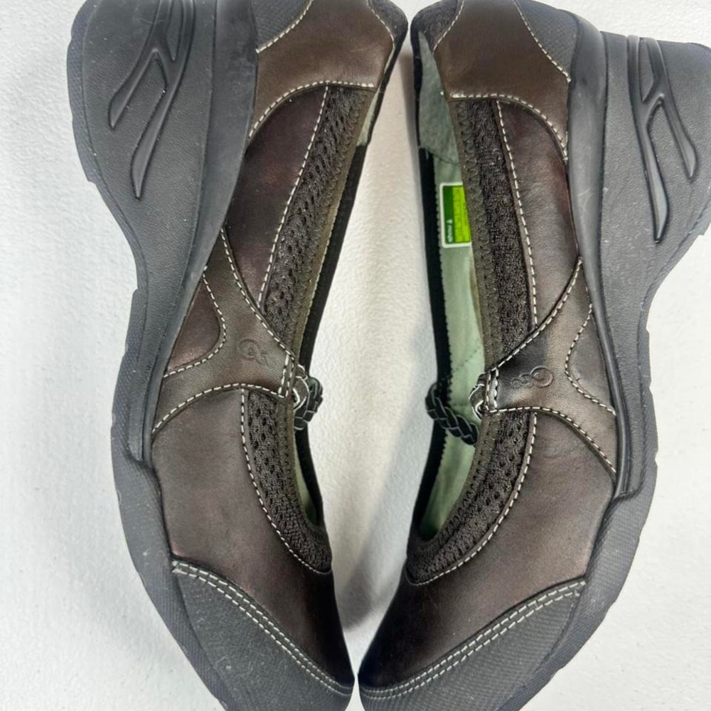 Ahnu brown leather Mary Jane shoes #hiking #outdoor #summer size 9.5